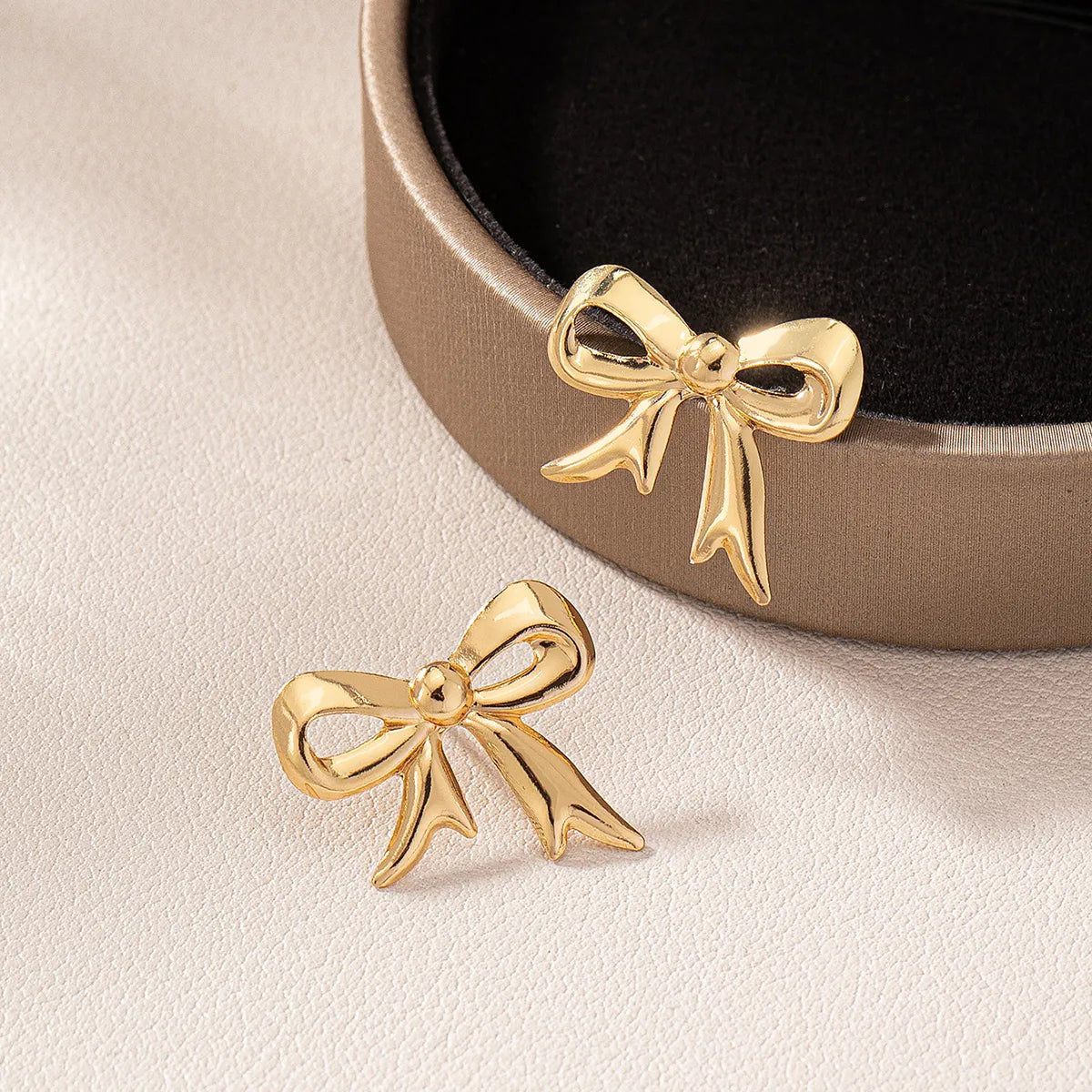 Alloy Bow Earrings