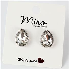 Crystal Tear Drop Earring