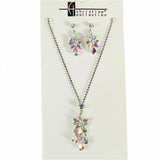 Rhinestone 2Pc Necklace Set