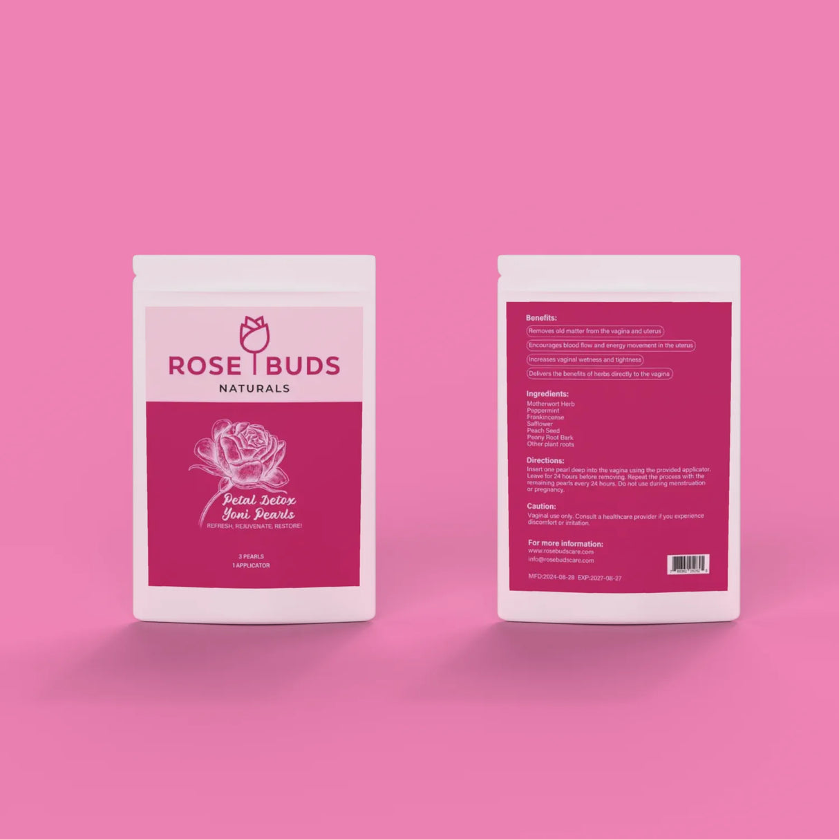 Rose Buds Petal Detox Yoni Pearls