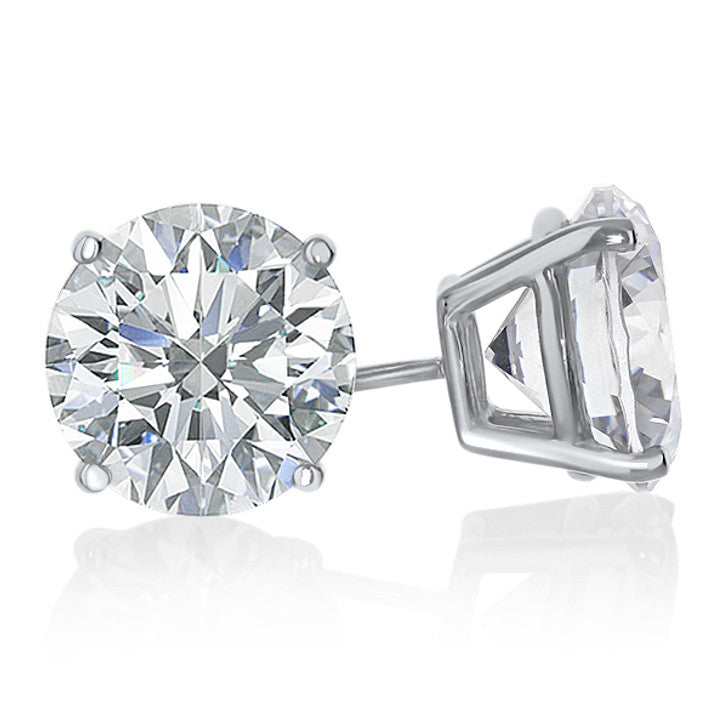 CZ Silver Stud Earrings