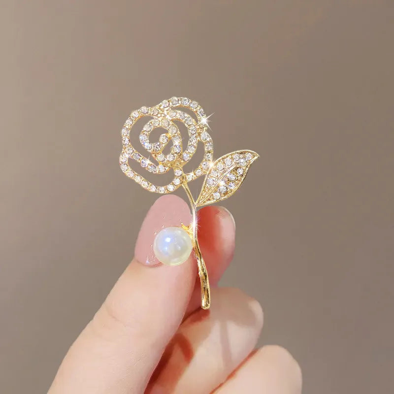 Style Simple Style Rhinestones Pearl Women's Brooches