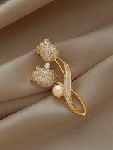 Style Simple Style Rhinestones Pearl Women's Brooches