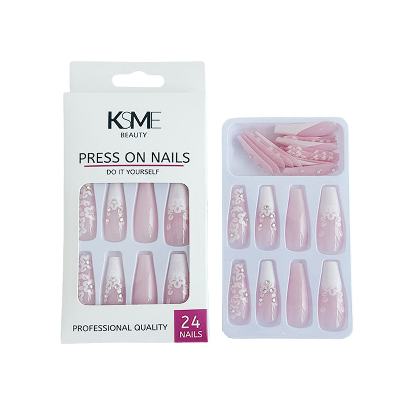 KSME Rosey Rose Press On Nails