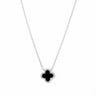 Rhinestone clover Necklace