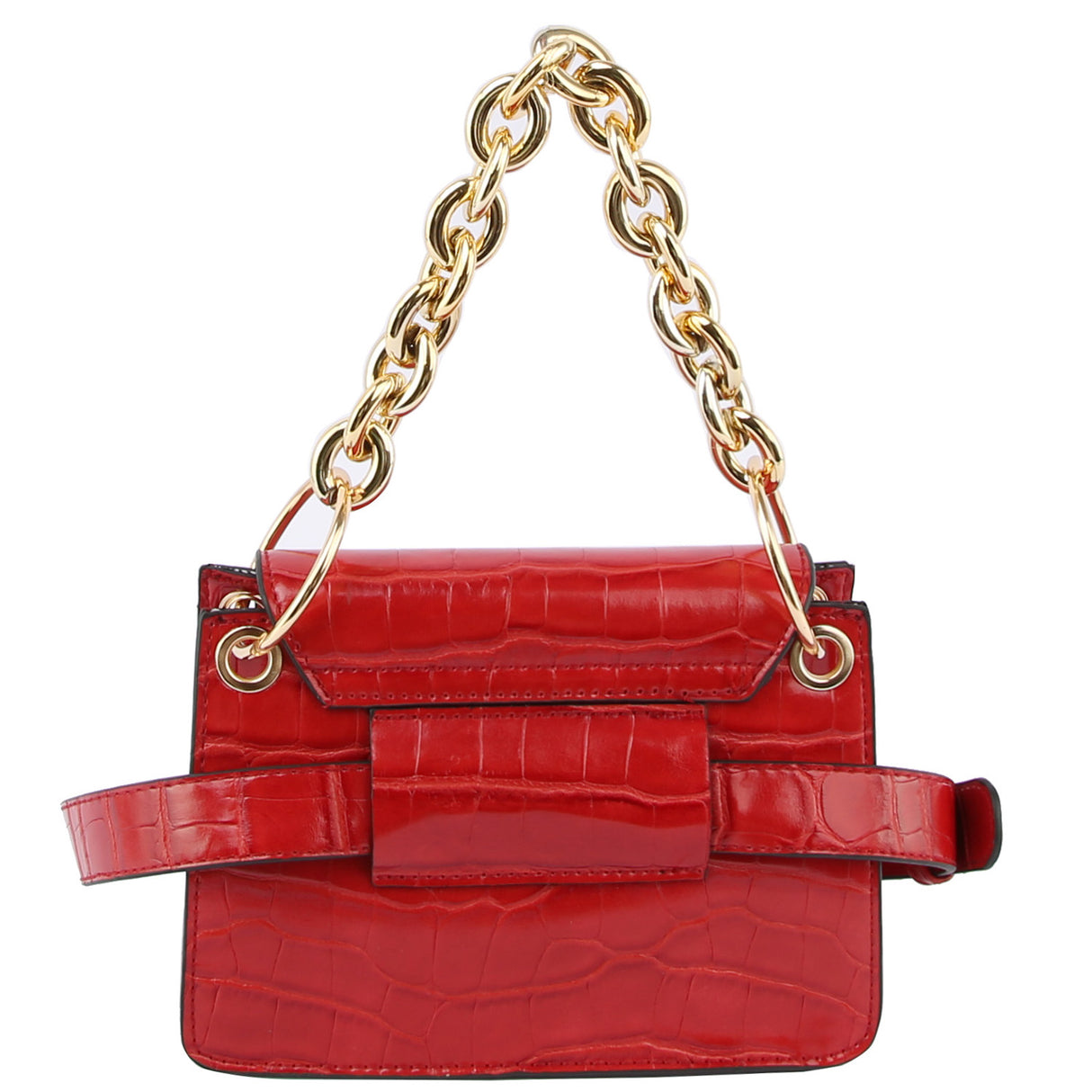 Croc Chain Link Convertible Bag Fanny Pack