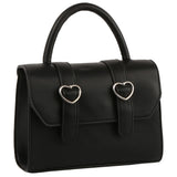 Heart Buckle Flap Satchel