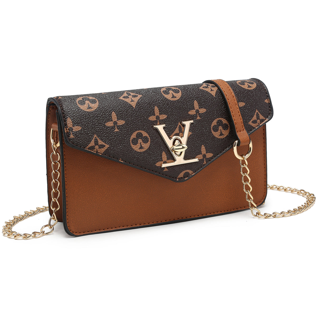 Monogram Envelope Flap Crossbody Bag