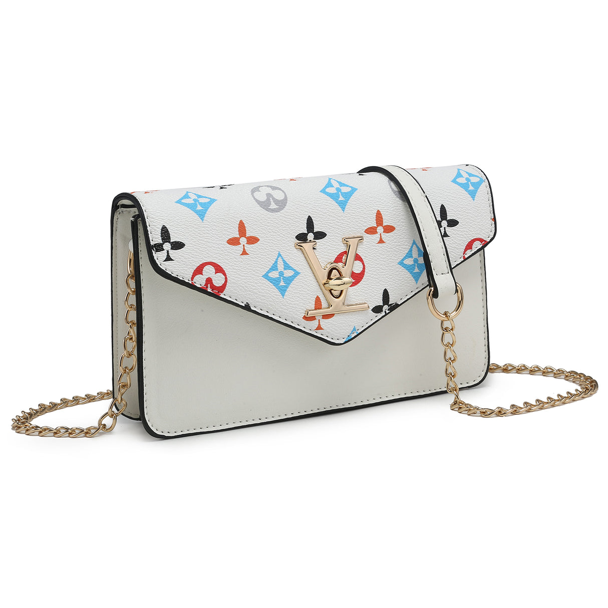 Monogram Envelope Flap Crossbody Bag