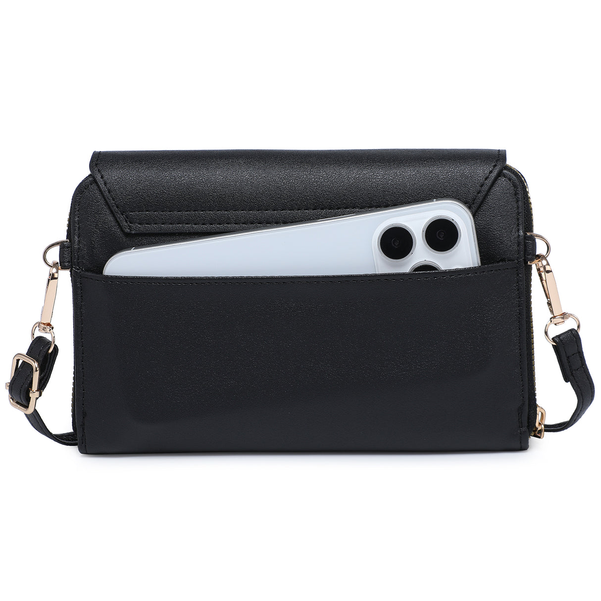 Cardi Clasp Flap Crossbody Wallet