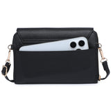 Cardi Clasp Flap Crossbody Wallet