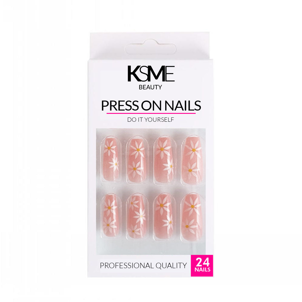 KSME Floral Skies Press On Nails