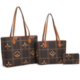 Monogram Check 3-in-1 Shopper Set