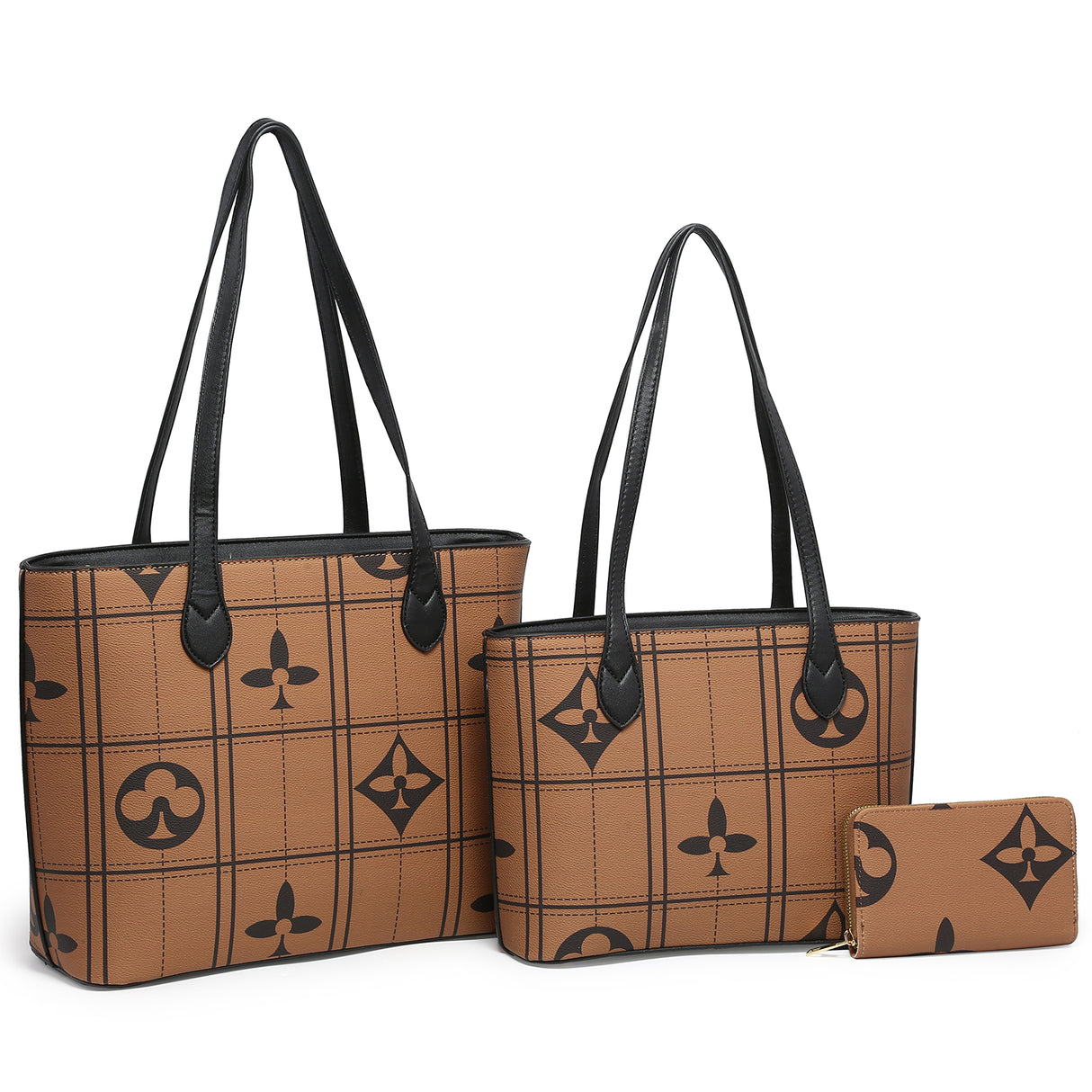 Monogram Check 3-in-1 Shopper Set