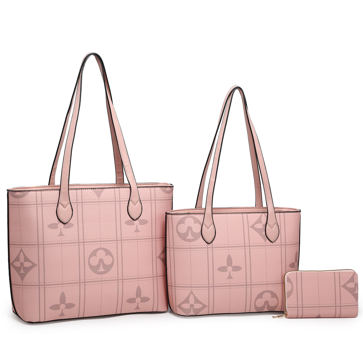 Monogram Check 3-in-1 Shopper Set