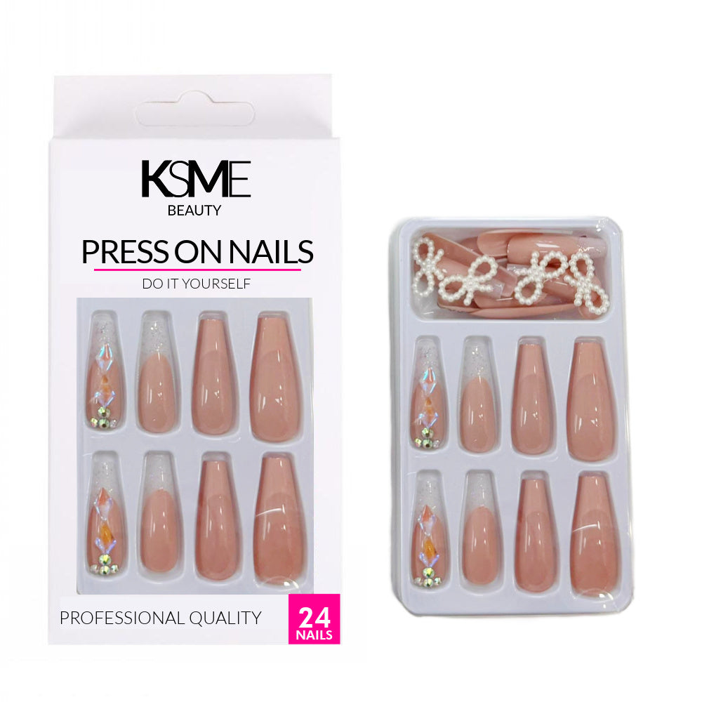 KSME Sparkling Nudes Press On Nails