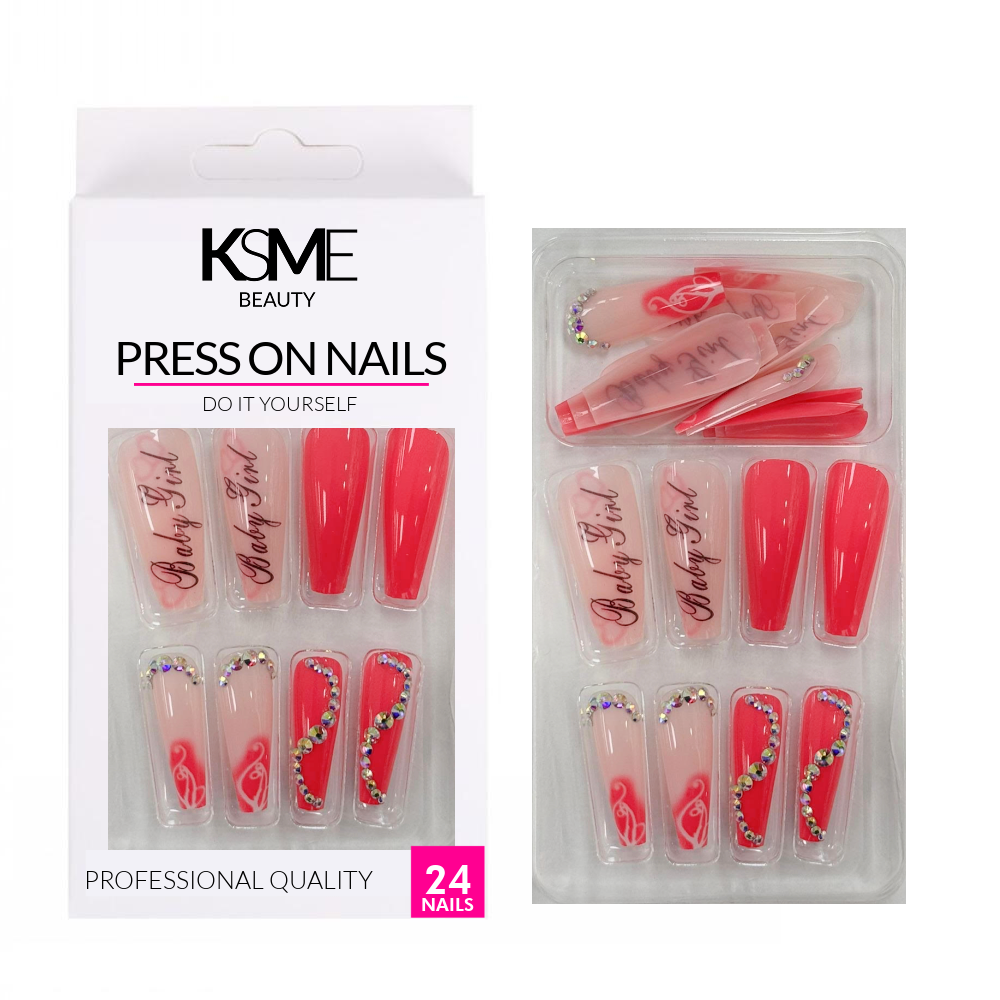 KSME Baby Girl Press On Nails