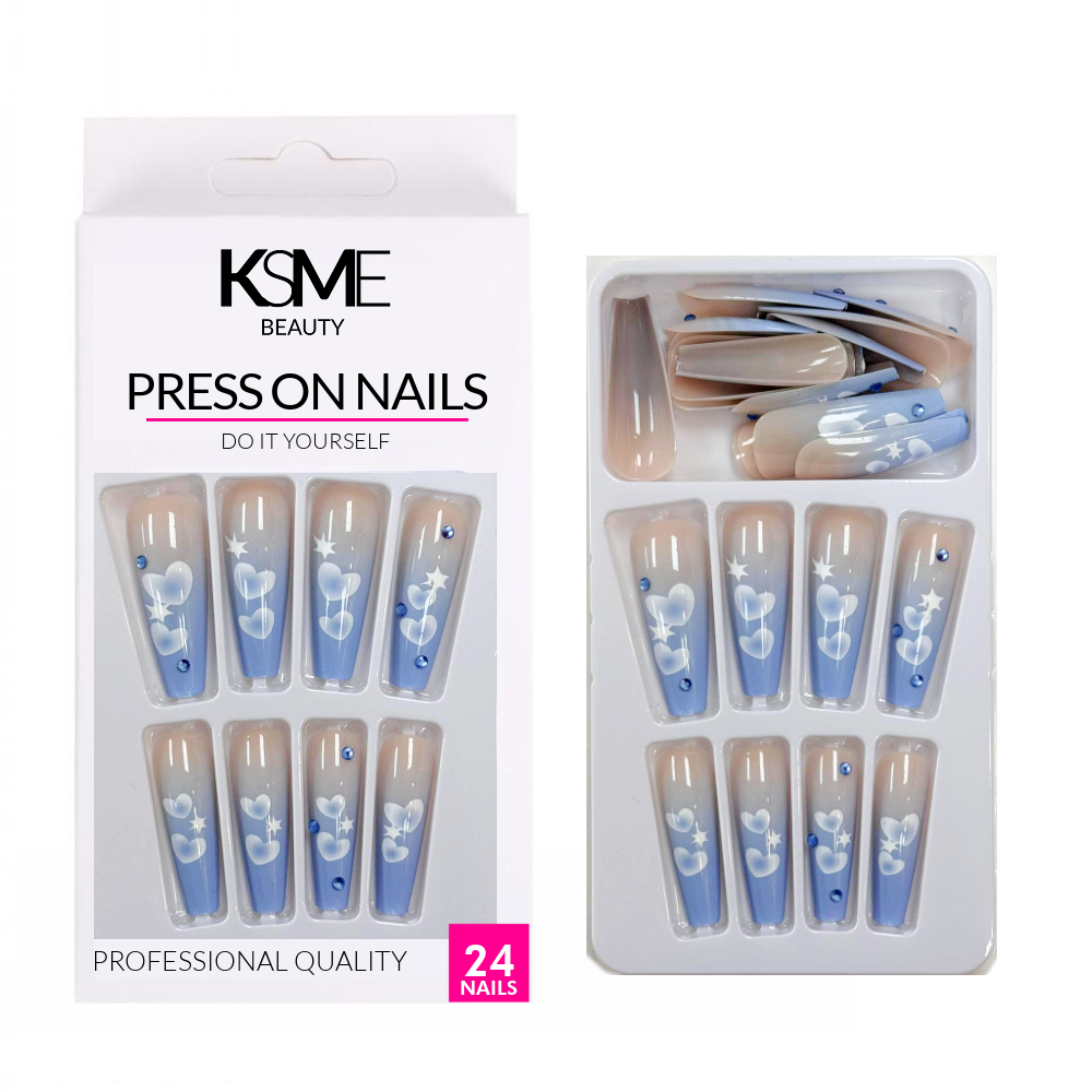 KSME Cloudy Heart Press On Nails