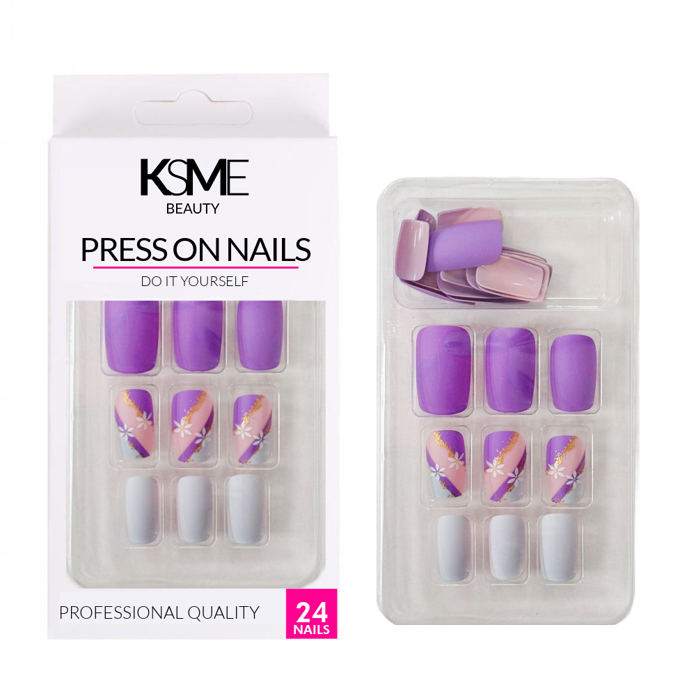 KSME Lavender Surprise Press ON Nails