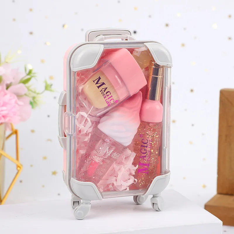 Mini Suitcase Lip Gloss Set