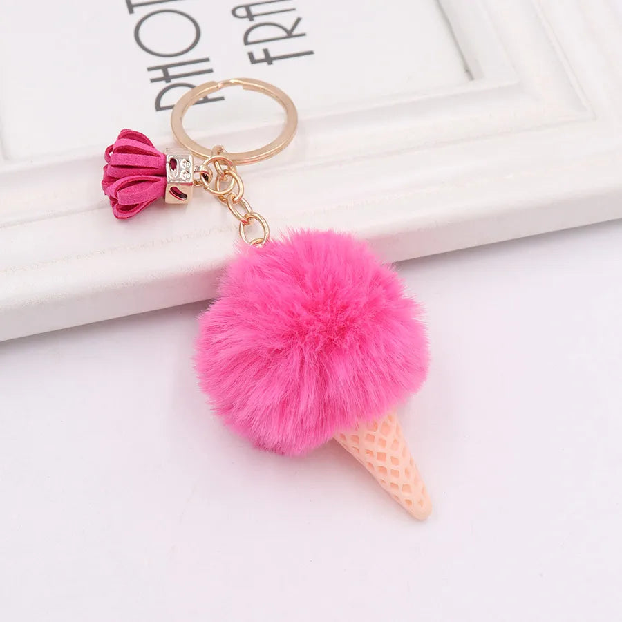 Ice Cream Puff Keychain