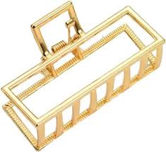 Gold Rectangle Hair Clip